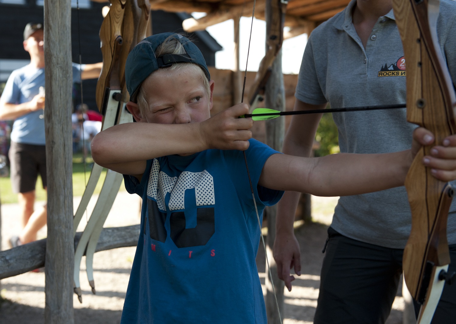 Boogschieten voor Groepen 1 handboogschieten kids 2